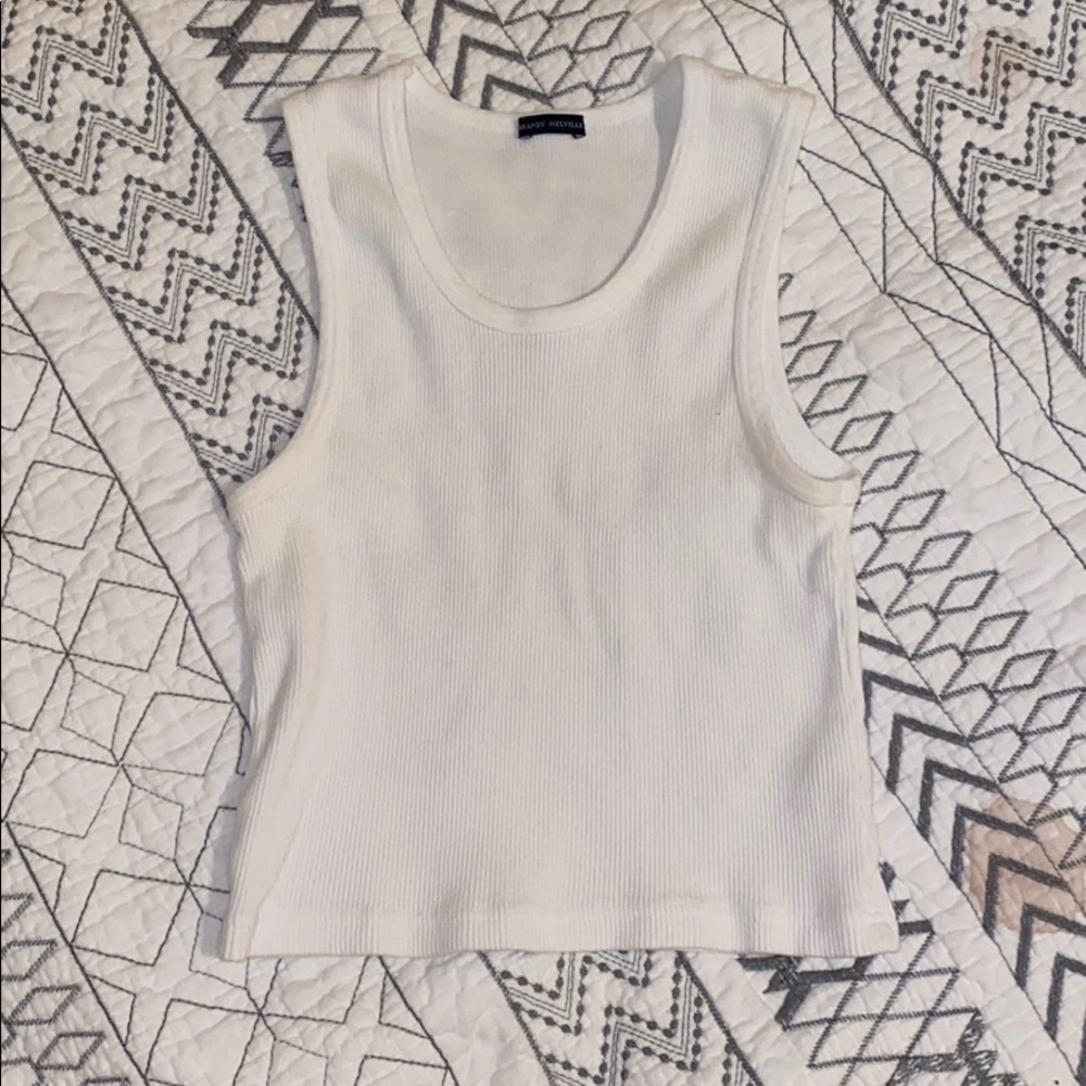 brandy melville white tank top!